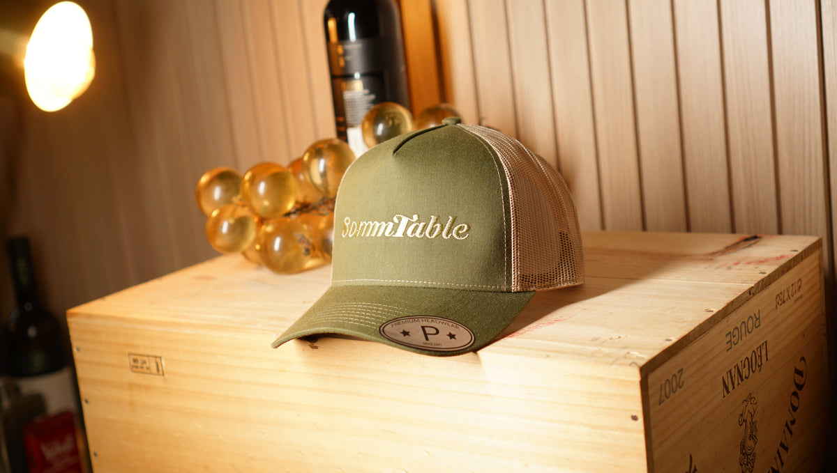 Sommtable Signature Trucker Hat – Olive & Tan
