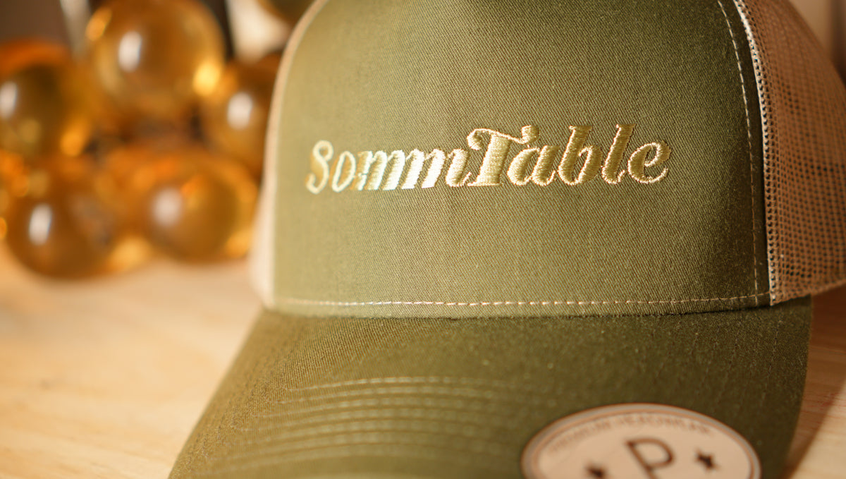 Sommtable Signature Trucker Hat – Olive & Tan
