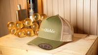Sommtable Signature Trucker Hat – Olive & Tan